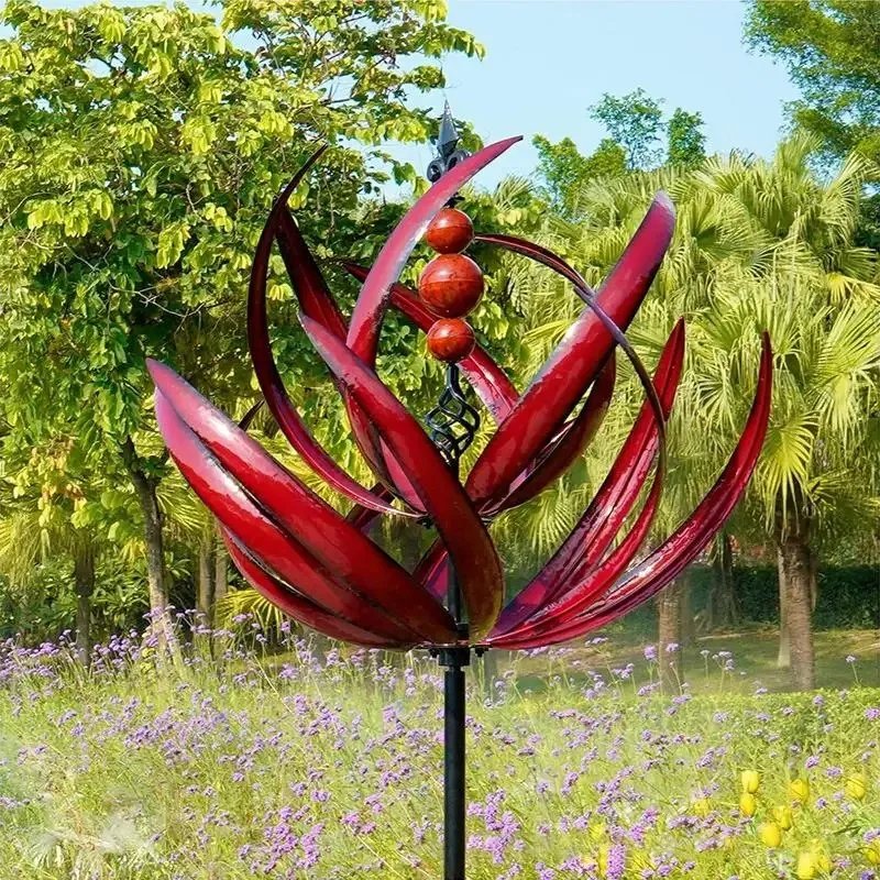 Wind Spinner For Yard Garden Outdoor Large Metal Kinetic Wind Sculptures Yard Lawn Art Outdoor Decor With Stake Wind Spinner For Yard Garden Outdoor Large Metal Kinetic Wind Sculptures Yard Lawn Art Outdoor Decor With Stake