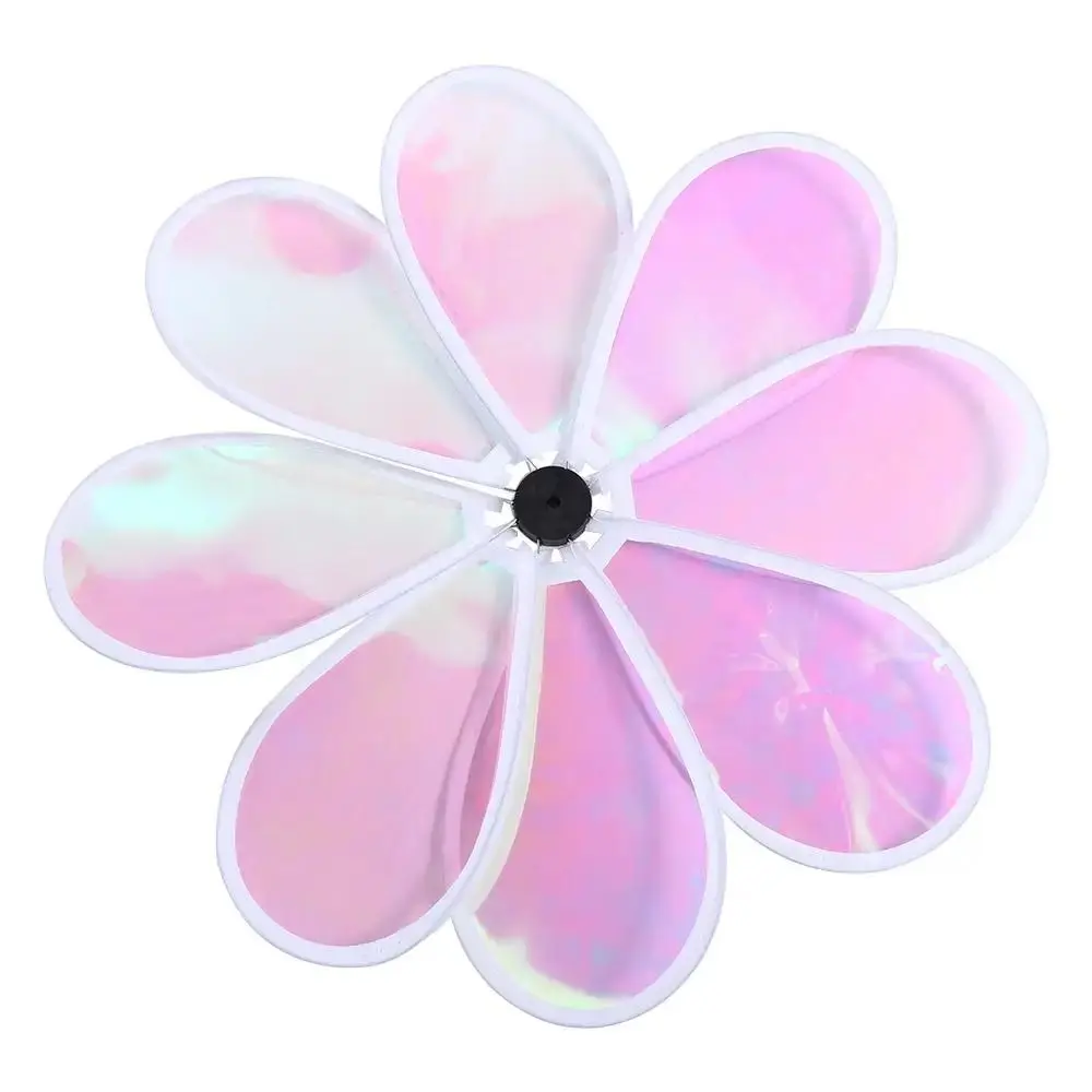 Color Bird Repelling Windmill Outdoor Grounding Mounted Reflective Changing Windmill Wind Spinner Kindergarten Children's Toys Color Bird Repelling Windmill Outdoor Grounding Mounted Reflective Changing Windmill Wind Spinner Kindergarten Children's Toys