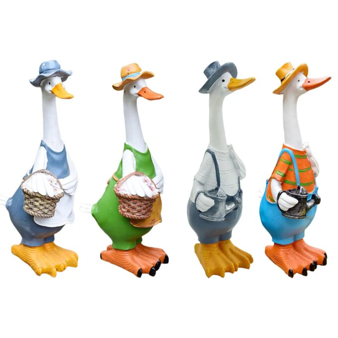 Garden Statue Resin Duck Statues Figurines Decoration Garden - Image 6
