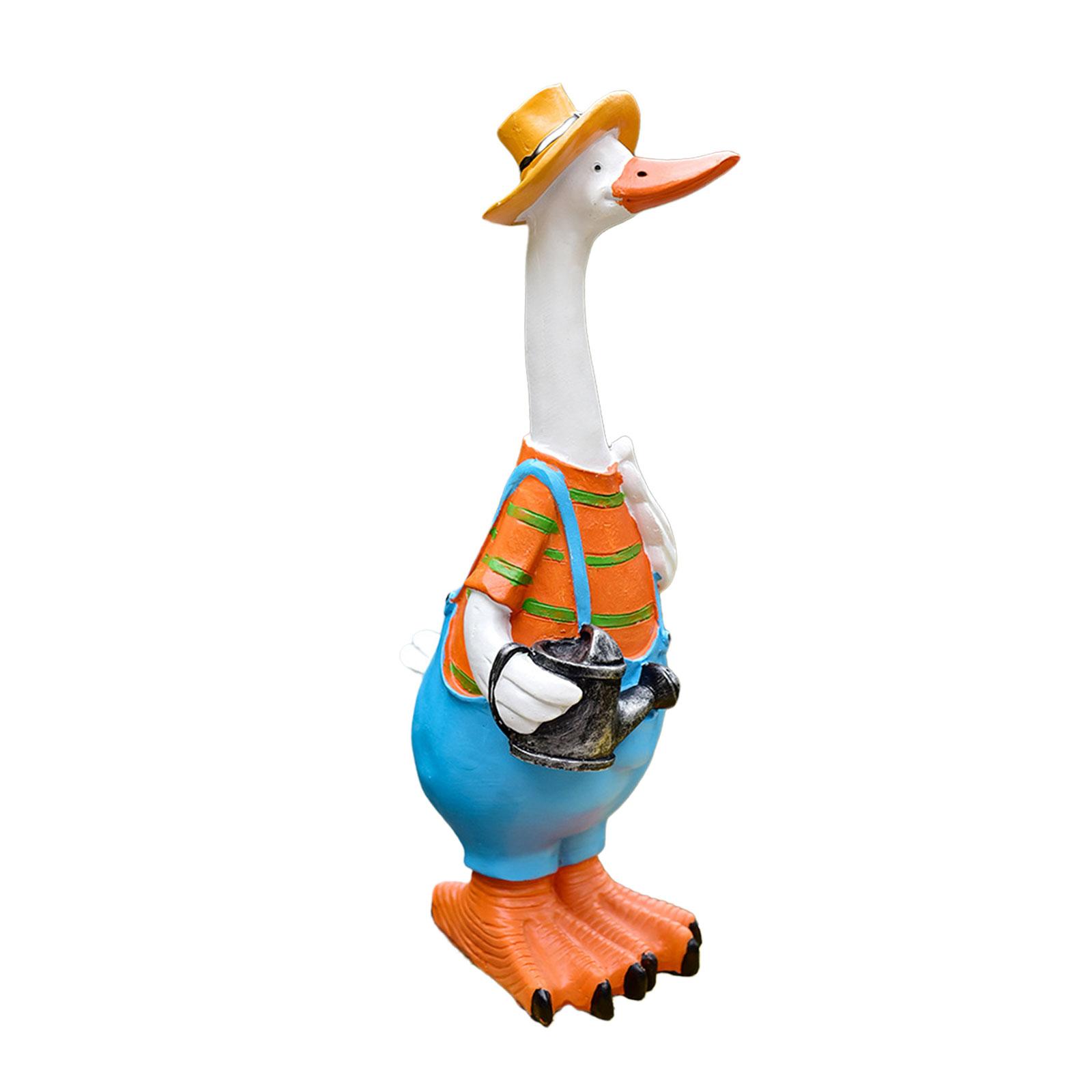 Garden Statue Resin Duck Statues Figurines Decoration Garden