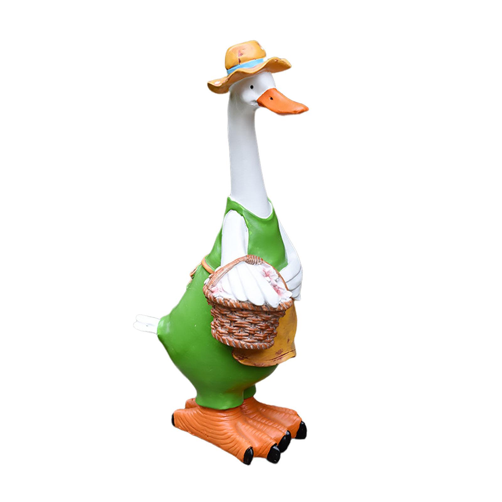 Garden Statue Resin Duck Statues Figurines Decoration Garden