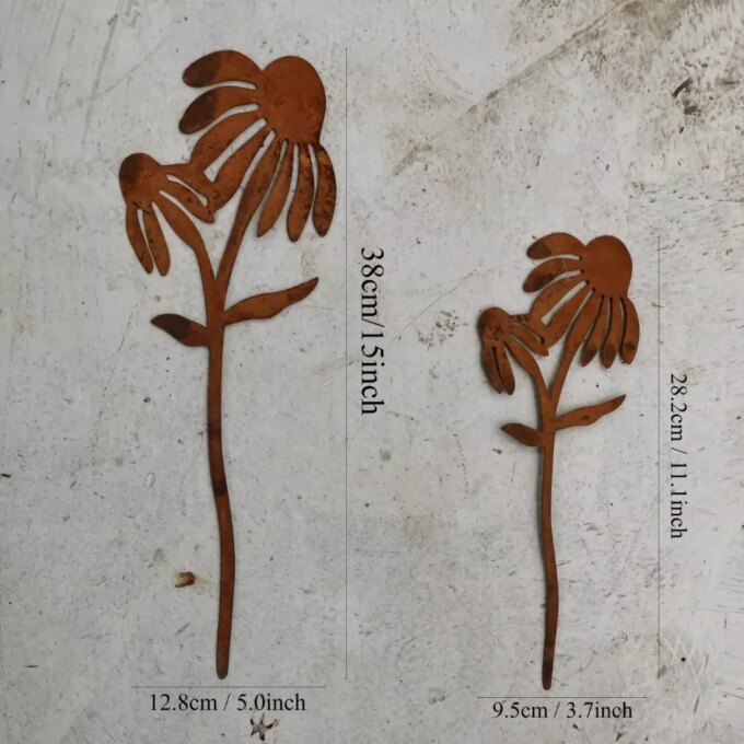Rustic Metal Rabbit Garden Stake: Adorable Rusty Bunny Silhouette for Farmhouse Decor, Perfect Outdoor Yard Art for Christmas - Image 2