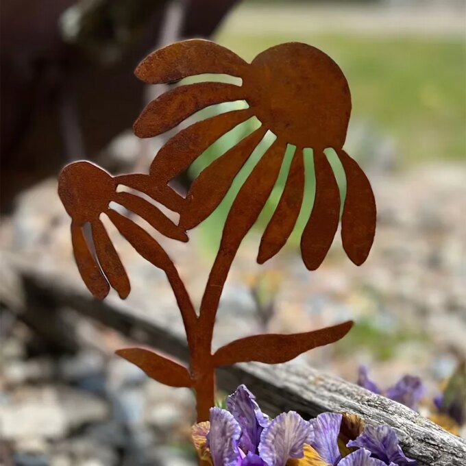 Rustic Metal Rabbit Garden Stake: Adorable Rusty Bunny Silhouette for Farmhouse Decor, Perfect Outdoor Yard Art for Christmas - Image 5