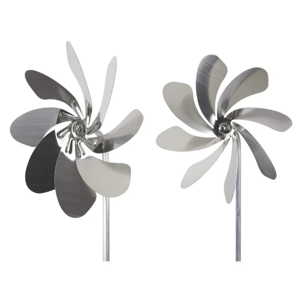 Stainless Steel Metal Windmill New Removable Corrosion Resistance Wind Spinner Waterproof Rotating Decorative Windmill Lawn Stainless Steel Metal Windmill New Removable Corrosion Resistance Wind Spinner Waterproof Rotating Decorative Windmill Lawn
