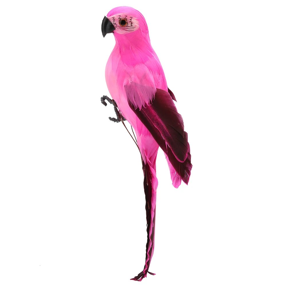 Creative Foam Feather Artificial Parrot Artificial Simulation Foam Bird Home Ornament Garden Bird Prop Decor for Wedding Decor
