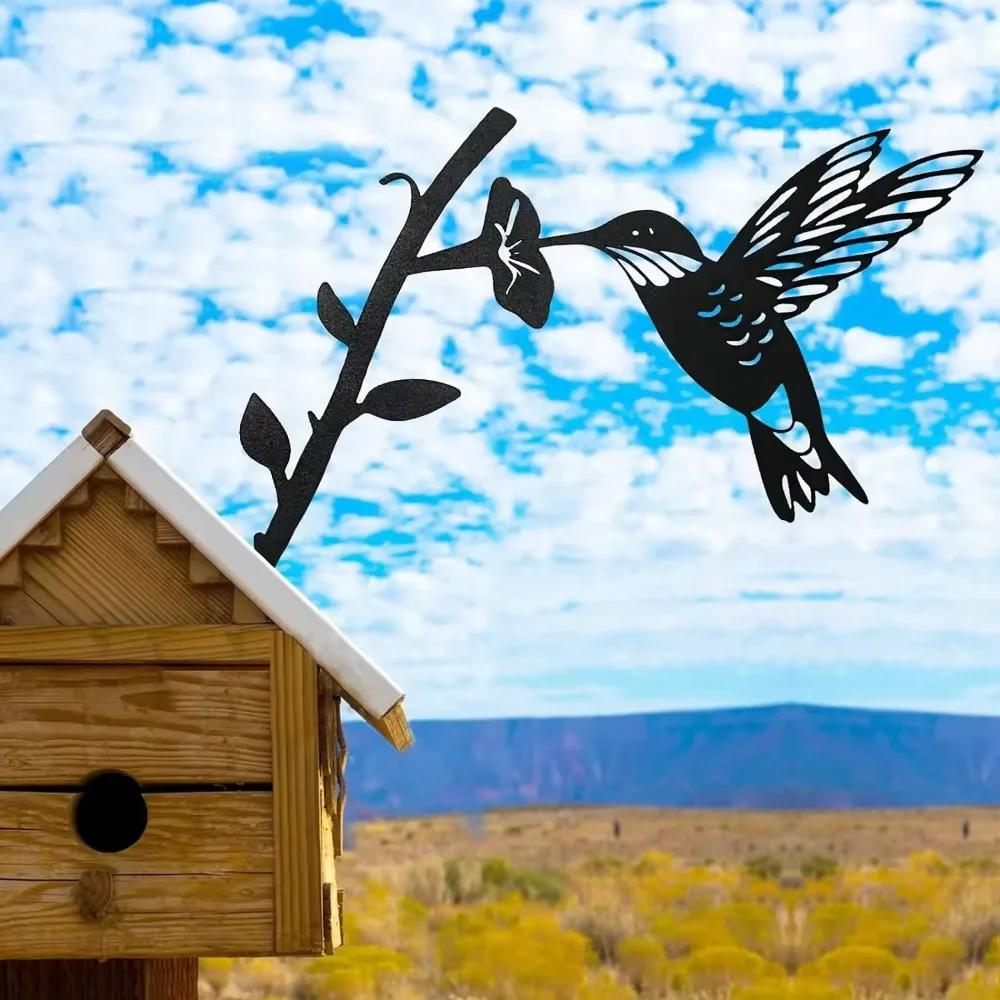 CIFBUY Hummingbird Metal Silhouette Decoration Stunning Graceful Yard Garden Ornament Outdoor Beauty CIFBUY Hummingbird Metal Silhouette Decoration Stunning Graceful Yard Garden Ornament Outdoor Beauty