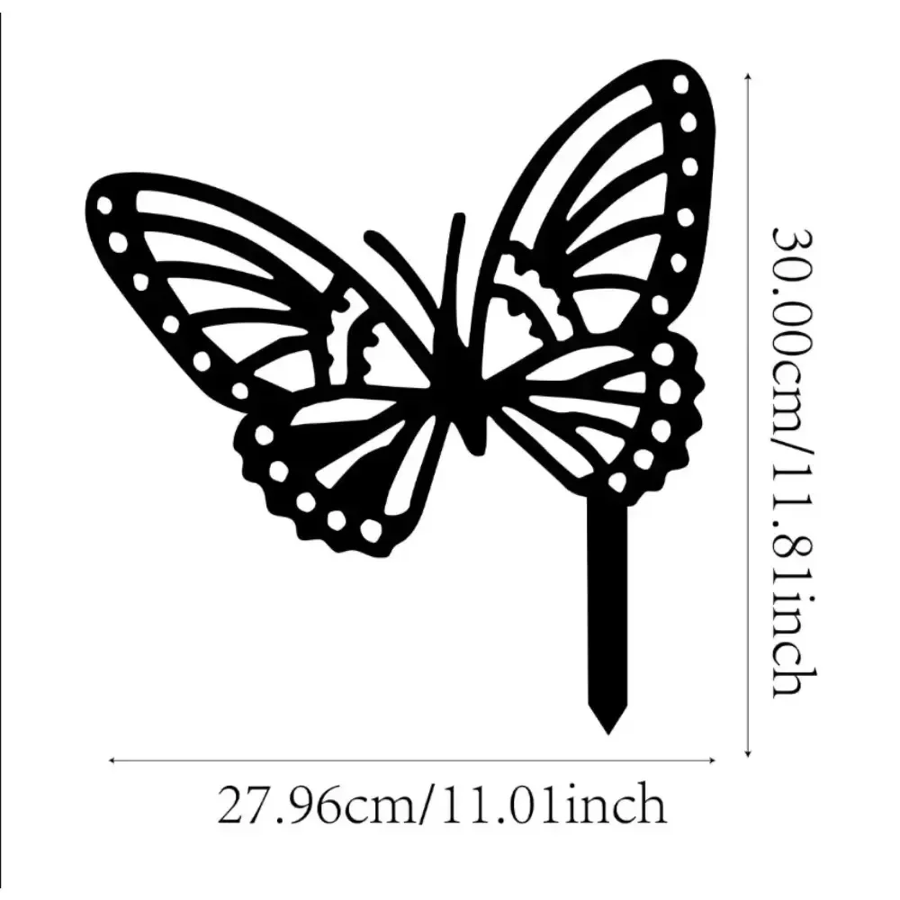 Metal Garden Stakes - Bunny, Butterfly, and Bird Silhouettes for Elegant Outdoor Decor and Garden Animal Statues