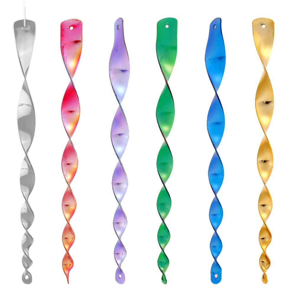 10pcs Bird Catcher Waterproof Reflective Bird Repelling Wind Chime Convenient Hanging Bird Repellent Screw for Garden Decoration
