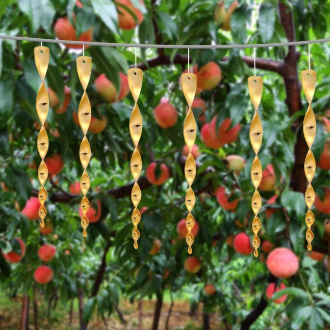 10pcs Bird Catcher Waterproof Reflective Bird Repelling Wind Chime Convenient Hanging Bird Repellent Screw for Garden Decoration