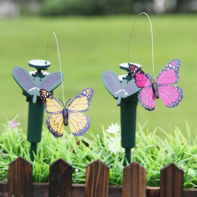 Solar Flying Humming Bird Indoor Outdoor Dancing Fluttering Butterflies Waterproof Creative Craft Atmosphere for Home Walkways - Image 6