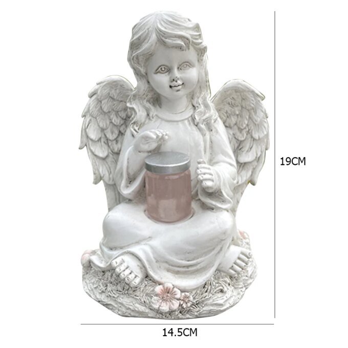 Garden Statues Angel Solar Light Outdoors Balcony Lights Decoration Waterproof for Garden Fence Lawn Landscape Lamp Stake - Image 6