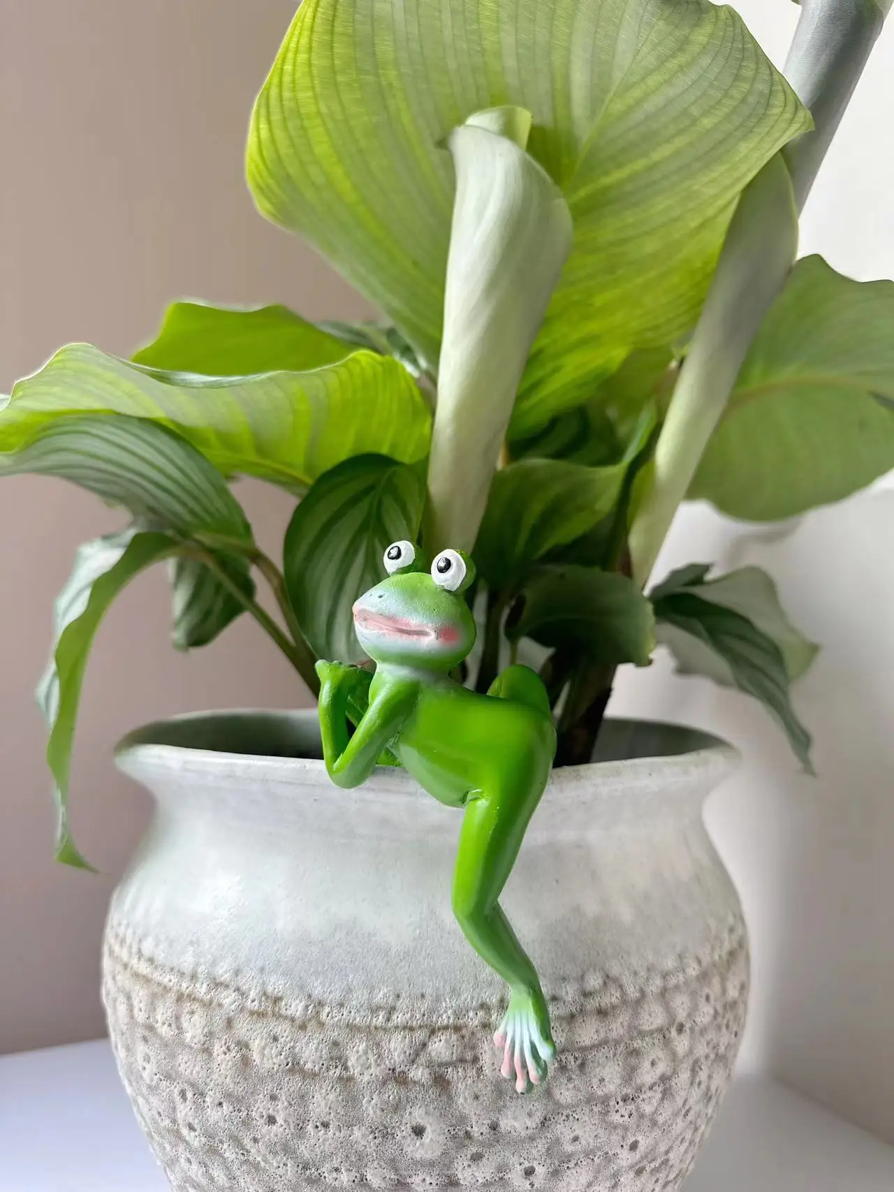 Courtyard bonsai ornaments decorative creative cartoon frog hanging creative animal resin crafts
