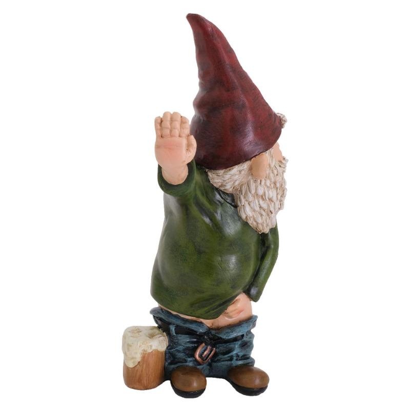 Creative Urinating Gnome Statue Resin Crafts White Bearded Old Man Dwarf Sculpture Christmas Garden Courtyard Decoration