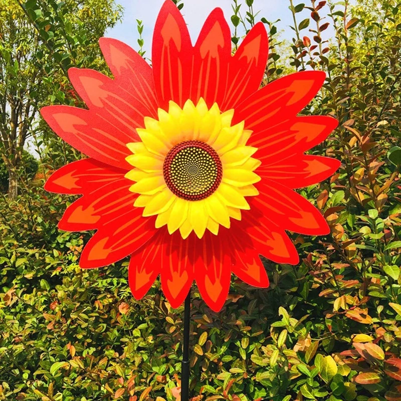 Sunflower Wind Spinners for Yard and Garden Large Wind Spinner Outdoor Wind Sculptures Birthday Gifts Sunflower Wind Spinners for Yard and Garden Large Wind Spinner Outdoor Wind Sculptures Birthday Gifts