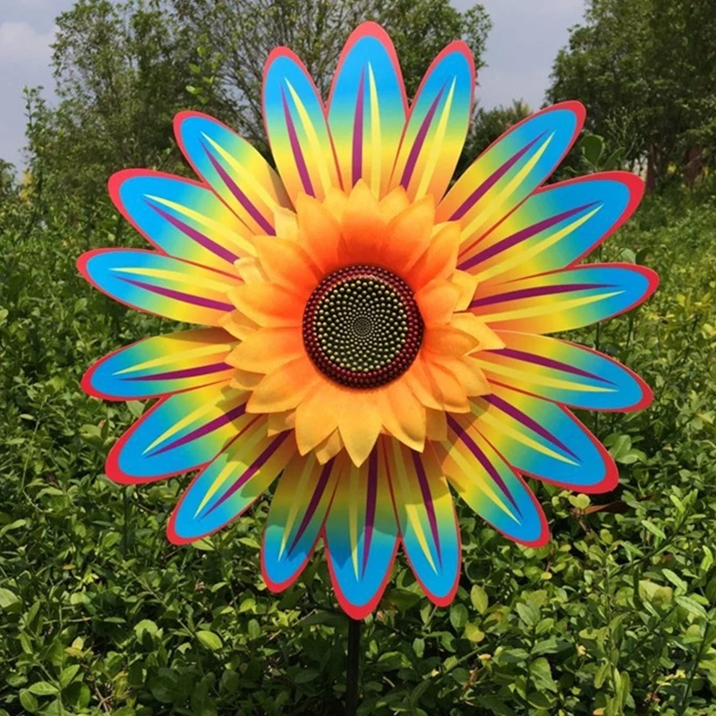 Sunflower Wind Spinners for Yard and Garden Large Wind Spinner Outdoor Wind Sculptures Birthday Gifts Sunflower Wind Spinners for Yard and Garden Large Wind Spinner Outdoor Wind Sculptures Birthday Gifts