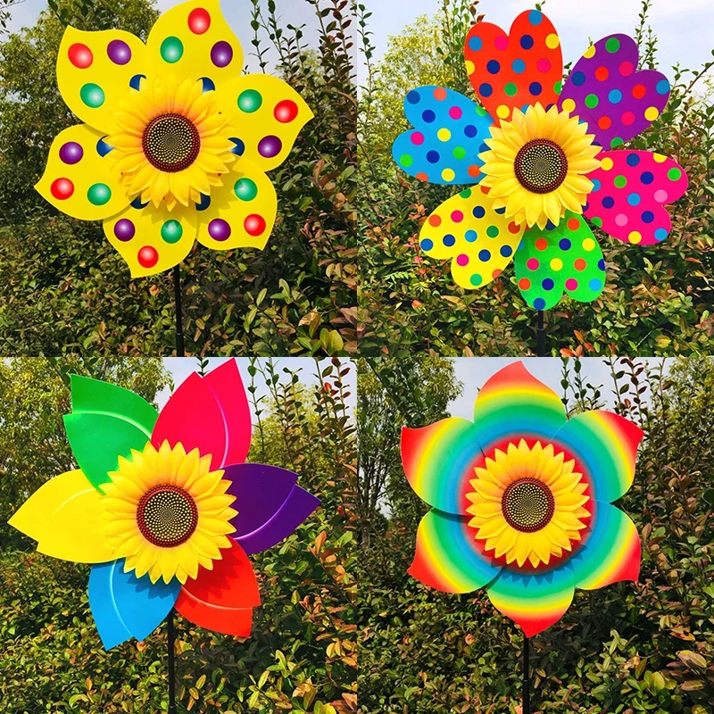 Sunflower Wind Spinners for Yard and Garden Large Wind Spinner Outdoor Wind Sculptures Birthday Gifts Sunflower Wind Spinners for Yard and Garden Large Wind Spinner Outdoor Wind Sculptures Birthday Gifts
