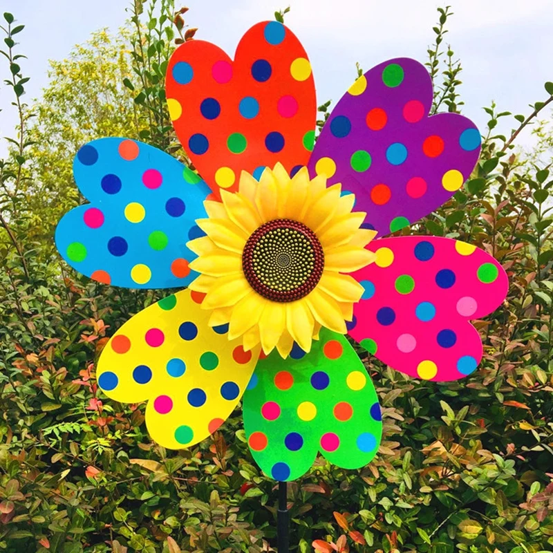 Sunflower Wind Spinners for Yard and Garden Large Wind Spinner Outdoor Wind Sculptures Birthday Gifts Sunflower Wind Spinners for Yard and Garden Large Wind Spinner Outdoor Wind Sculptures Birthday Gifts