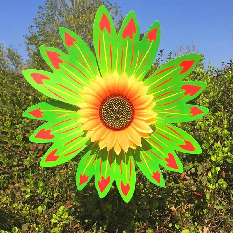 Sunflower Wind Spinners for Yard and Garden Large Wind Spinner Outdoor Wind Sculptures Birthday Gifts Sunflower Wind Spinners for Yard and Garden Large Wind Spinner Outdoor Wind Sculptures Birthday Gifts