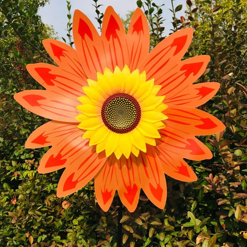 Sunflower Wind Spinners for Yard and Garden Large Wind Spinner Outdoor Wind Sculptures Birthday Gifts Sunflower Wind Spinners for Yard and Garden Large Wind Spinner Outdoor Wind Sculptures Birthday Gifts