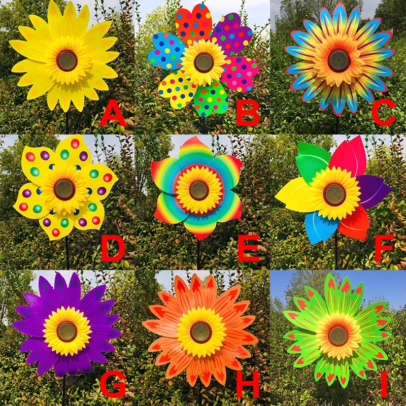 Sunflower Wind Spinners for Yard and Garden Large Wind Spinner Outdoor Wind Sculptures Birthday Gifts Sunflower Wind Spinners for Yard and Garden Large Wind Spinner Outdoor Wind Sculptures Birthday Gifts