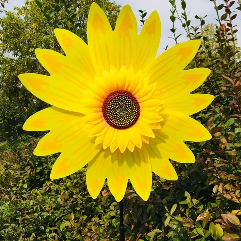Sunflower Wind Spinners for Yard and Garden Large Wind Spinner Outdoor Wind Sculptures Birthday Gifts Sunflower Wind Spinners for Yard and Garden Large Wind Spinner Outdoor Wind Sculptures Birthday Gifts