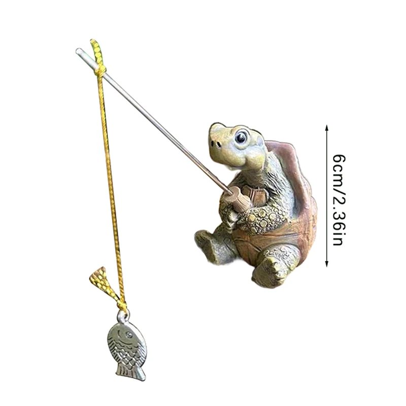 Creative Rope Fishing Turtle Statue Cute Simulation Turtle Resin Figurine Animal Sculpture Ornament Outdoor Home Garden Decor Creative Rope Fishing Turtle Statue Cute Simulation Turtle Resin Figurine Animal Sculpture Ornament Outdoor Home Garden Decor
