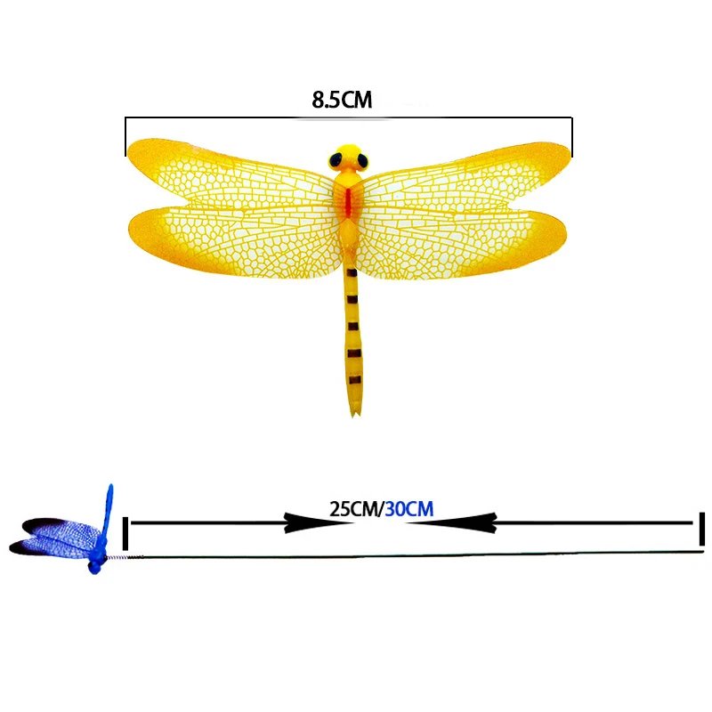 5/10/50pcs Colorful 3D Dragonfly Garden Yard Planter Dragonfly Flower Arrangement Dragonfly Outdoor Decor Flower Pots Decoration