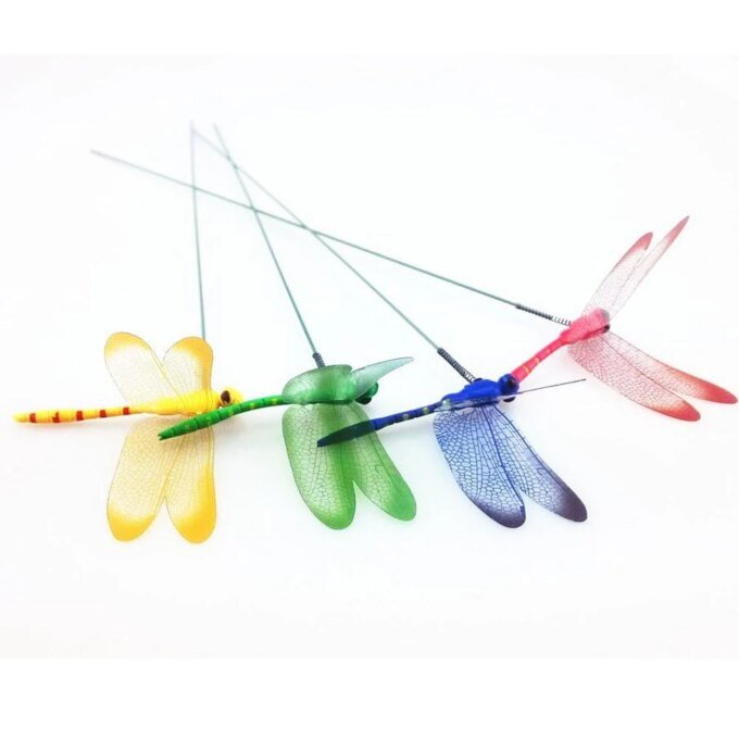 5/10/50pcs Colorful 3D Dragonfly Garden Yard Planter Dragonfly Flower Arrangement Dragonfly Outdoor Decor Flower Pots Decoration - Image 3
