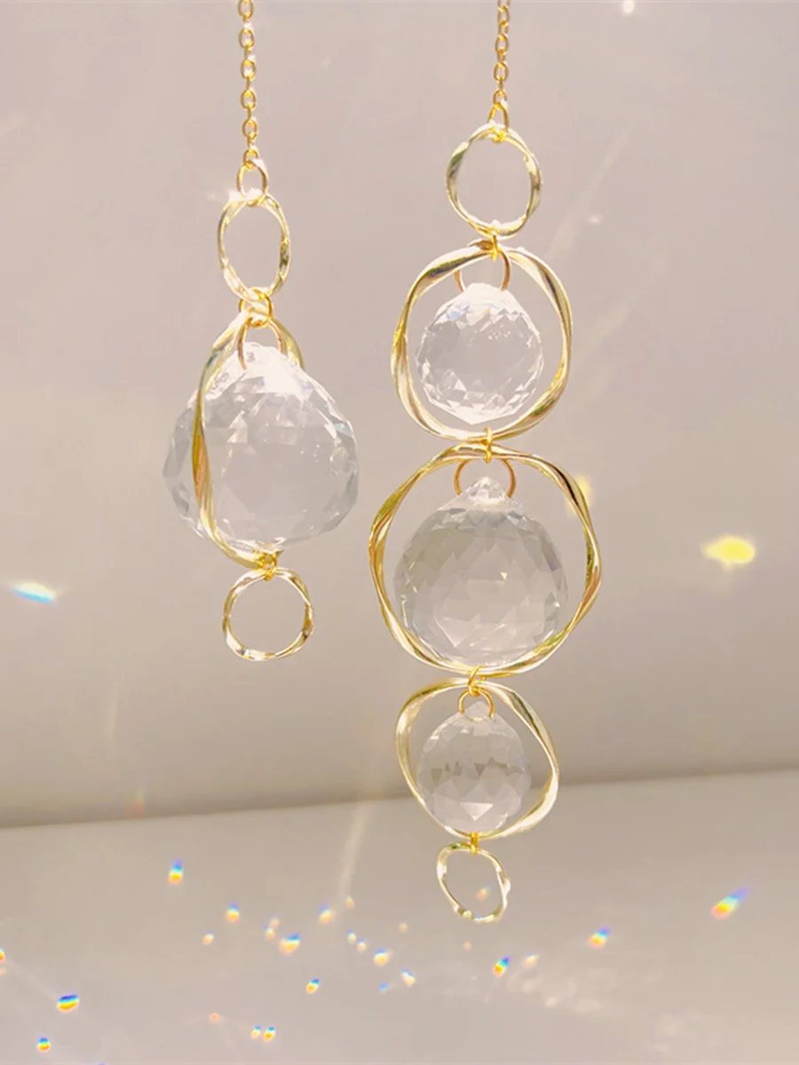 Crystal Suncatcher Hanging Decoration Rainbow Maker Light Catcher Crystal Ball Prism for Garden Outdoor Decor Window Decor Gift Crystal Suncatcher Hanging Decoration Rainbow Maker Light Catcher Crystal Ball Prism for Garden Outdoor Decor Window Decor Gift