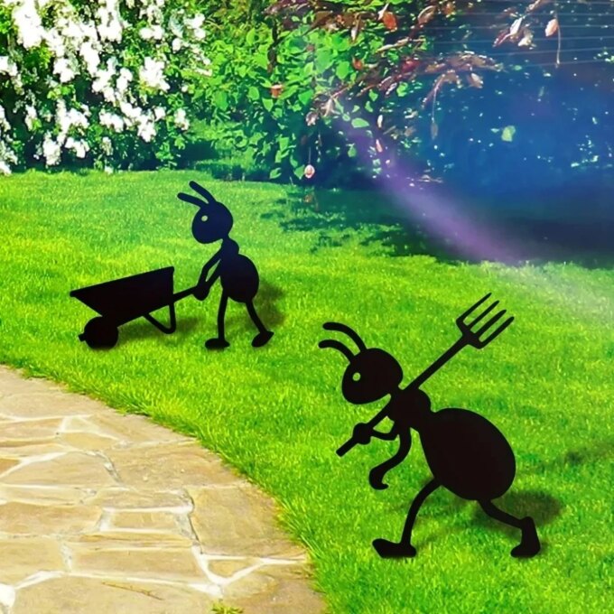 Garden Decor Ants Metal Ants Gardening Ornaments Yard Metal Art Backyard Lawn Stakes Decor Ants Garden Iron Crafts - Image 6