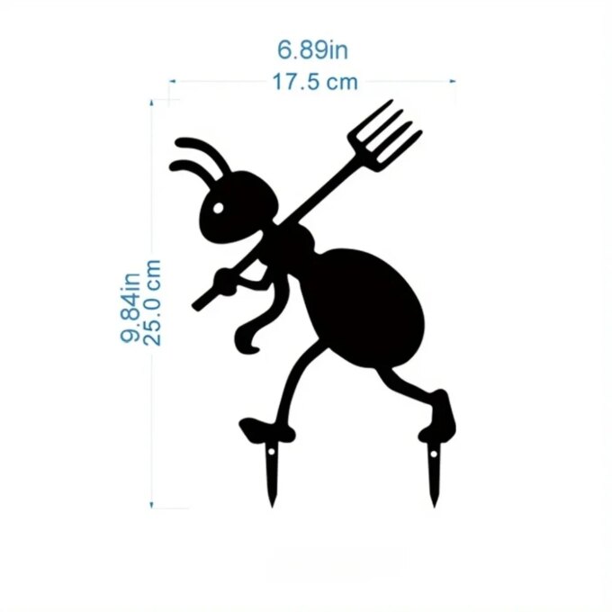 Garden Decor Ants Metal Ants Gardening Ornaments Yard Metal Art Backyard Lawn Stakes Decor Ants Garden Iron Crafts - Image 2