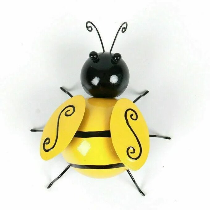 4PCS Decorative Metal Art Bumble Bee Backyard Garden Accents Wall Ornament Patio Decoration Outdoor Decor Garden Statues 2023 - Image 6