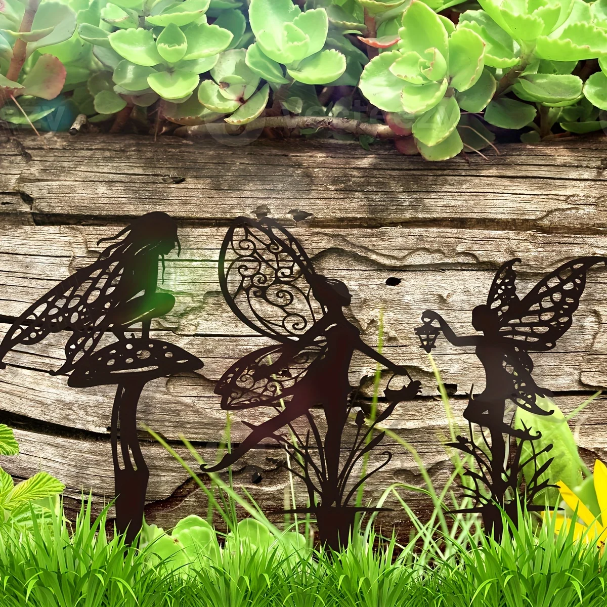 Outdoor Flower Fairy Garden Patio Lawn Ground Plug Fairy Terrace Flower Pot Insert Garden Decoration