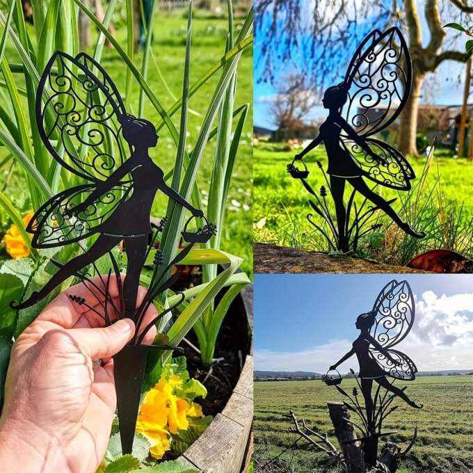 Outdoor Flower Fairy Garden Patio Lawn Ground Plug Fairy Terrace Flower Pot Insert Garden Decoration - Image 6