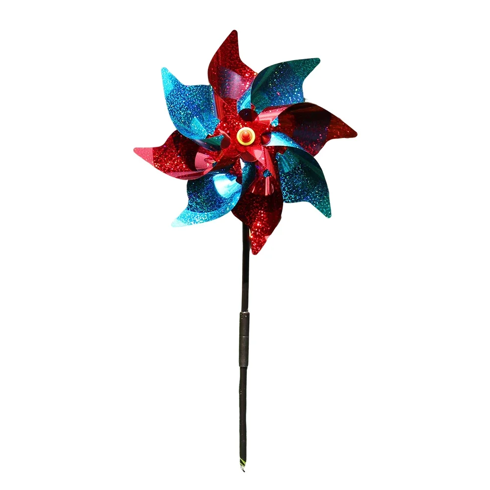 20-1pcs Bird Repeller Wind Spinner Pinwheels Reflective Bird Deterrent Windmill Repellent Outdoor Garden Decoration Bird Trap