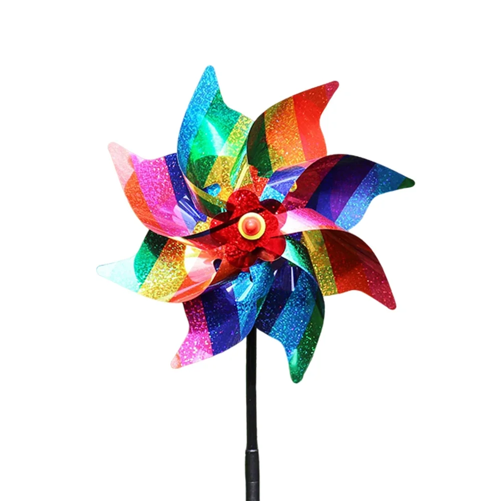20-1pcs Bird Repeller Wind Spinner Pinwheels Reflective Bird Deterrent Windmill Repellent Outdoor Garden Decoration Bird Trap