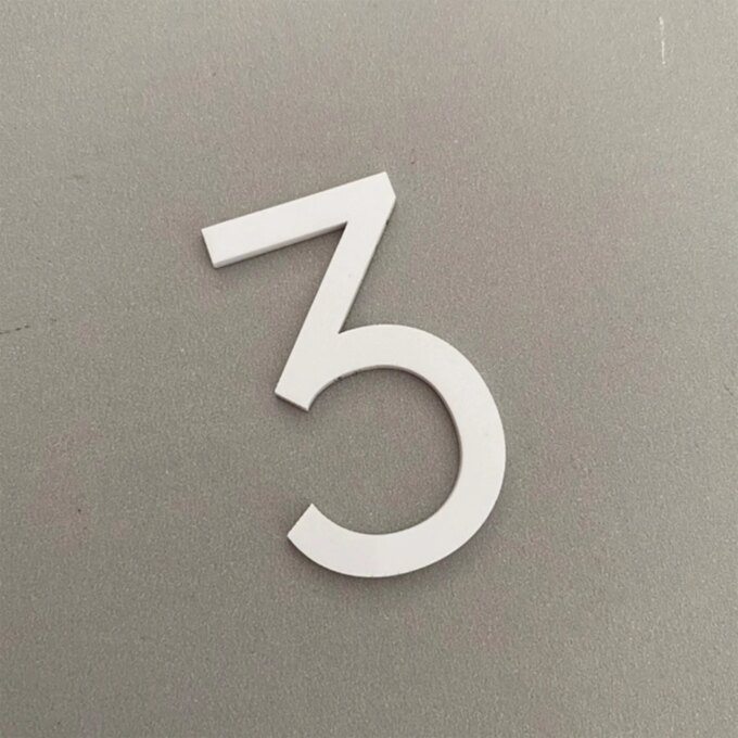 Adhesive 3D Door Sign Outdoor Email Apartment Hotel Room Address Modern Home Acrylic Stereoscopic Digital Creative Number Plate - Image 4