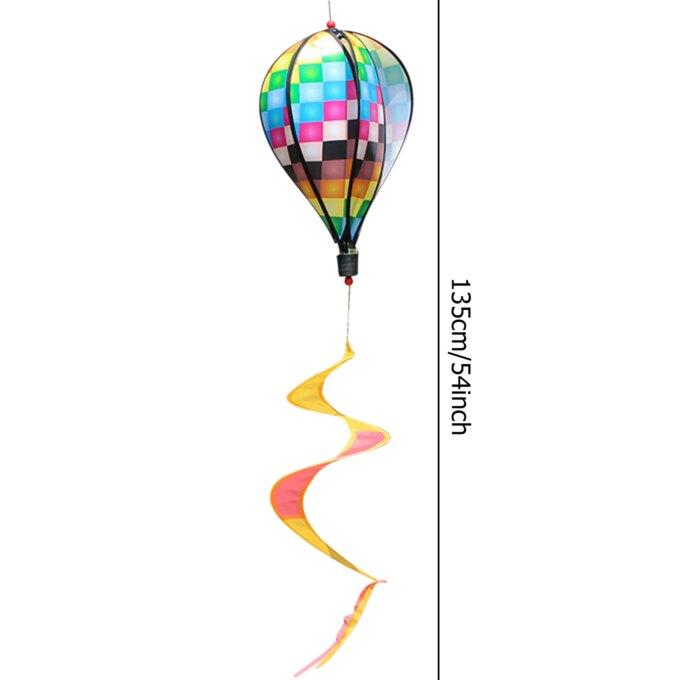 Hot Air Balloon Wind Spinner Rainbow Hanging Wind Twister Outdoor Windmill Garden Yard Home Festival Celebration Balloon - Image 6