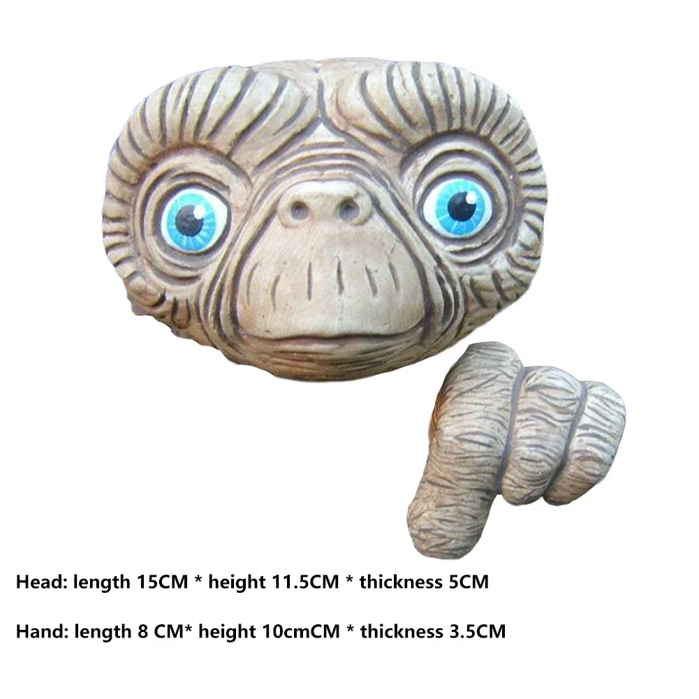 Resin Craft Alien Peeker Statue Yard Art Ornament Garden Fences Door Decoration