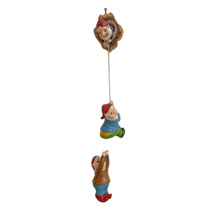 Mini Climbing Gnomes Dwarf Fairy Garden Statue Miniatures Courtyard Elf Figure Resin Micro Landscape Outdoor Figurine Ornament - Image 6