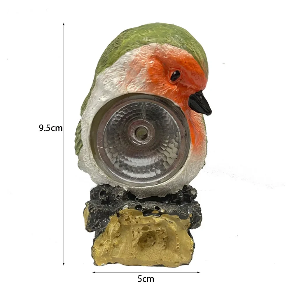 Solar Powered LED Lights Garden Bird Frog Animal Lawn Lamps Ornament Waterproof Lamp Resin Figurines Lights Outdoor Solar Lamps