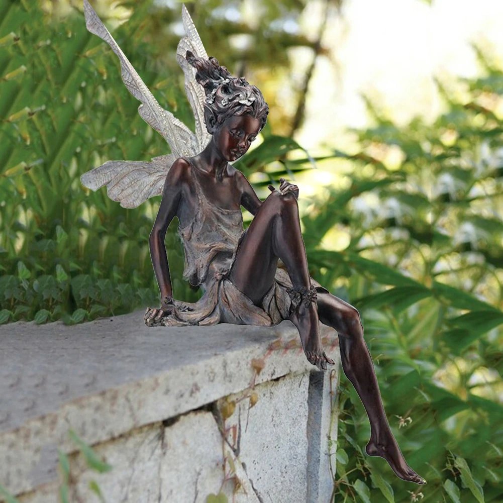 Flower Fairy Statue quality durability Garden Lawn Fountain Pond Outdoor Decorations Landscaping Crafts Suitable As A Gift
