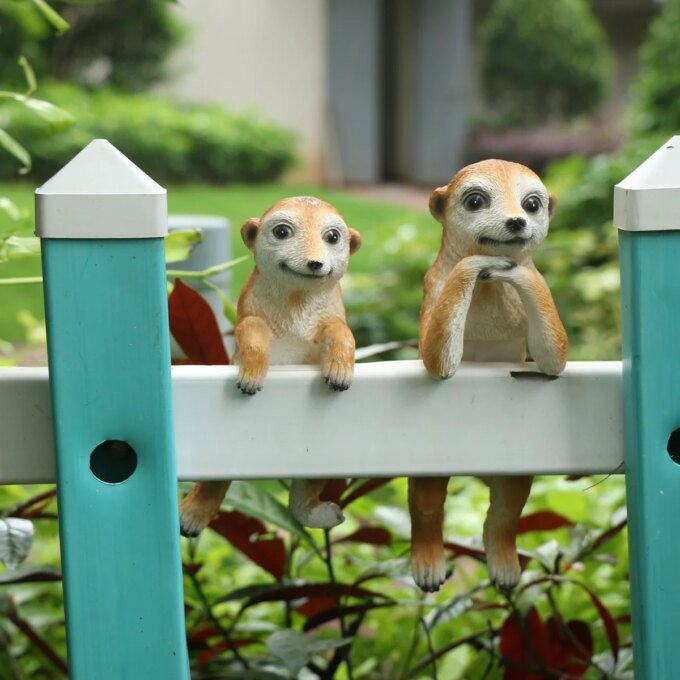 1 piece of meerkats and meerkats simulation animal ornaments, outdoor garden hall balcony decorations - Image 6