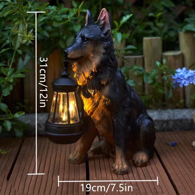 1 pc Patio decoration, outdoor, entrance decoration. Garden, villa solar simulation puppy decoration - Image 4