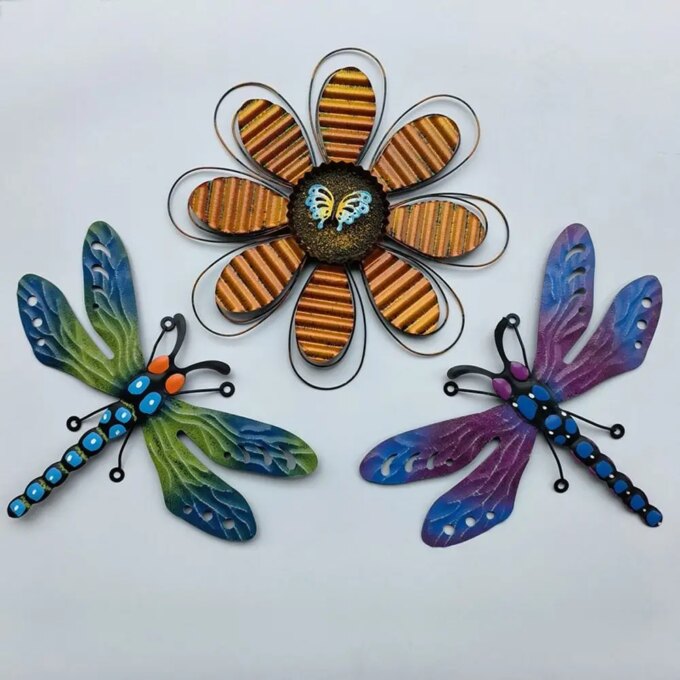 Metal Bee Wall Art Hanging Sculptures Ornaments Home Backyard Garden Yard Iron Art Bee Indoor Outdoor Decorations Statue - Image 4