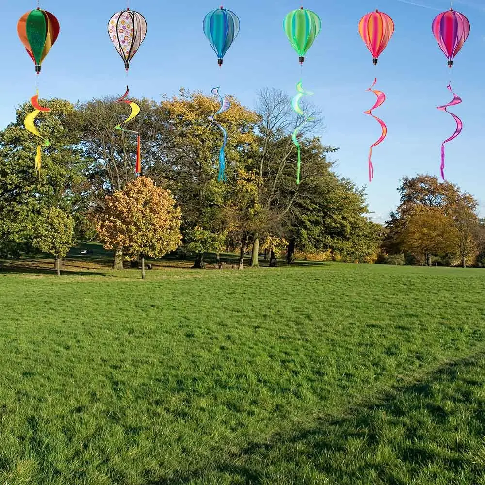 Garden Revolving Colorful Outdoor Lawn Decorations Windmills Hot Air Balloon Whirlygig Toys Pinwheels Wind Spinners