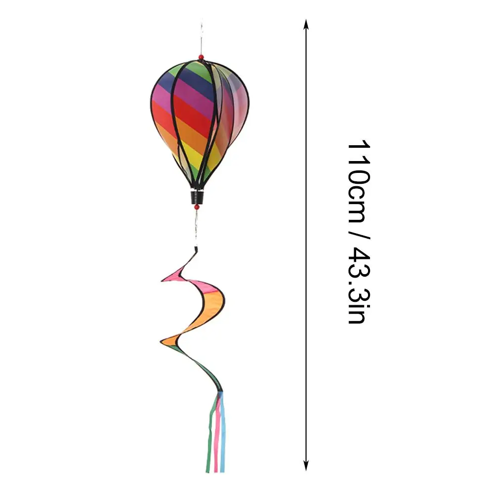 Garden Revolving Colorful Outdoor Lawn Decorations Windmills Hot Air Balloon Whirlygig Toys Pinwheels Wind Spinners