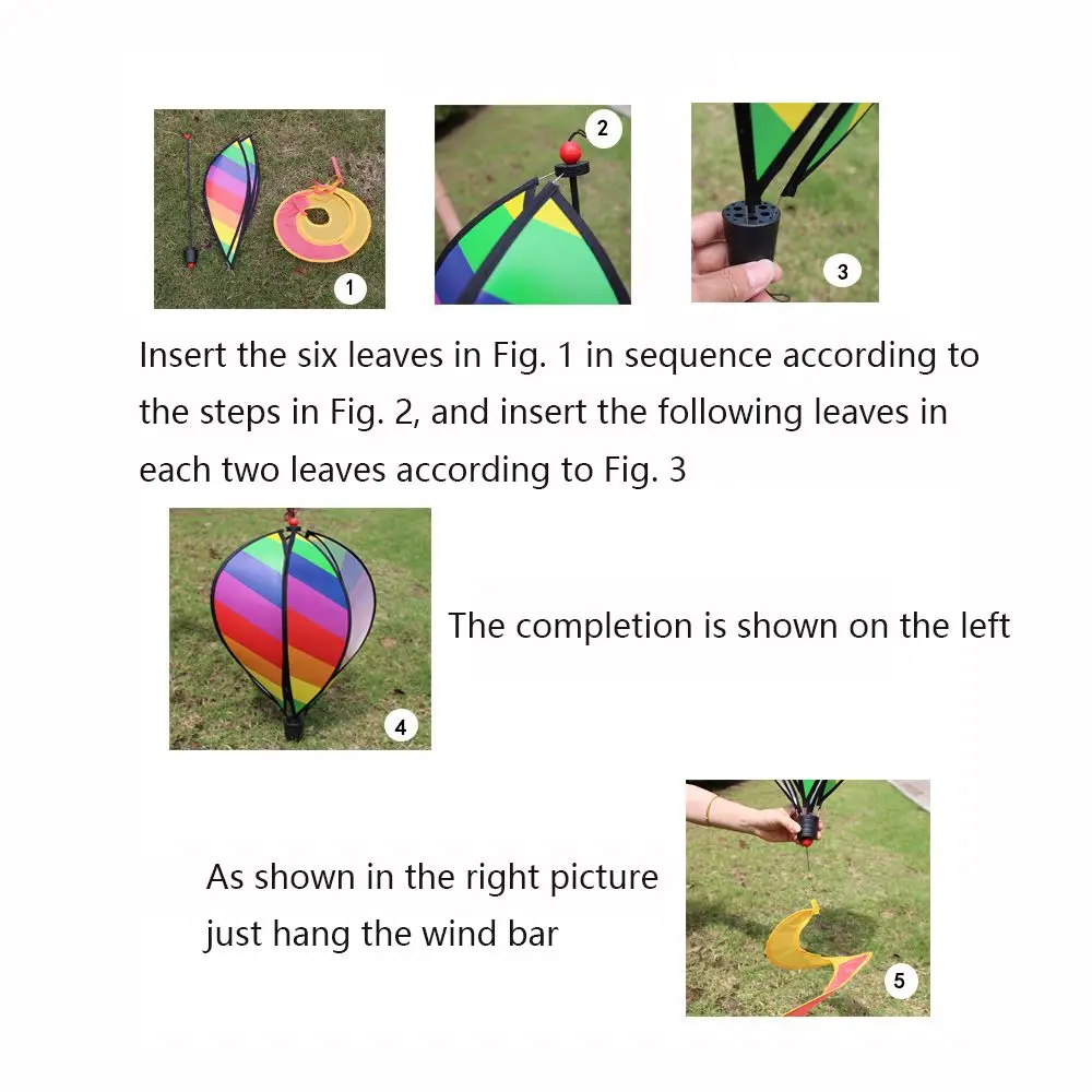 Garden Revolving Colorful Outdoor Lawn Decorations Windmills Hot Air Balloon Whirlygig Toys Pinwheels Wind Spinners