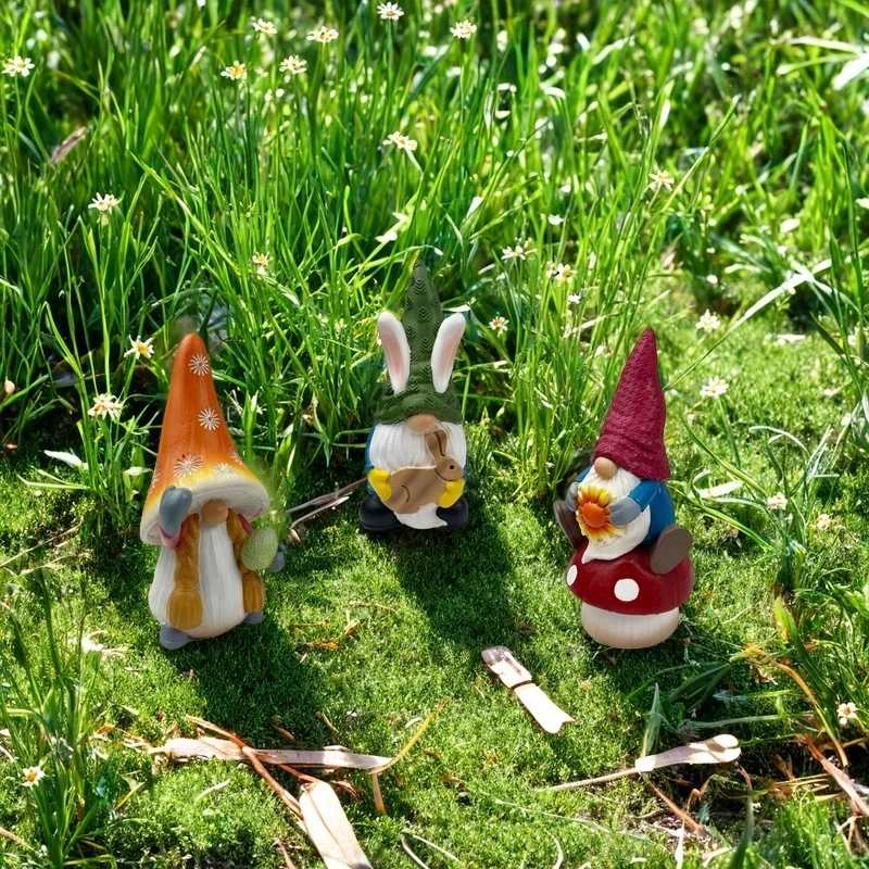 Charming Rabbit Reading Book Statue - Resin Bunny Garden Ornament, Perfect for Outdoor & Indoor Decor, Ideal Easter Gift