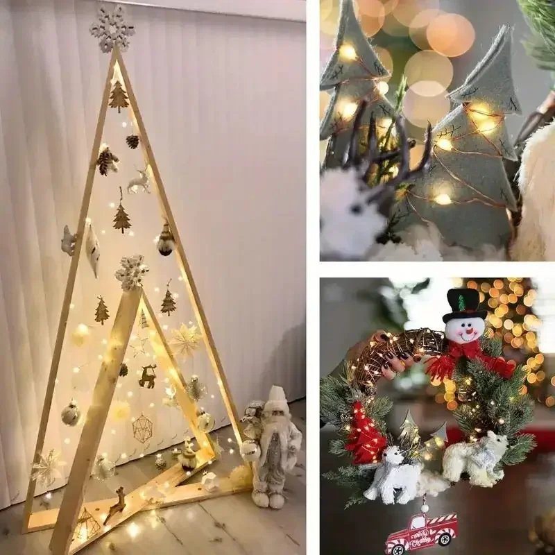 1/2/4 Pcs Solar LED String Light Fairy Copper Wire Lamp 30M/300LEDs Garden Waterproof Lights 8 Modes For Outdoor Holiday Decor
